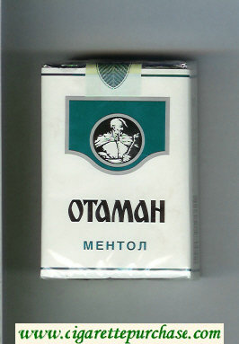 Otaman Mentol white and green cigarettes soft box