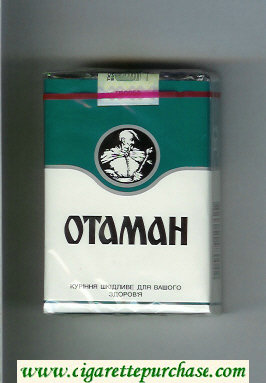 Otaman white and green cigarettes soft box
