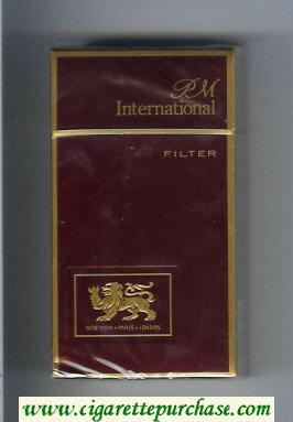 PM International Filter 100s cigarettes hard box