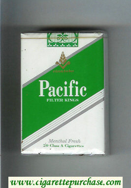 Pacific Menthol Fresh cigarettes soft box