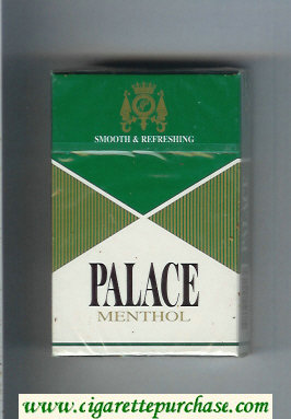 Palace Menthol cigarettes hard box