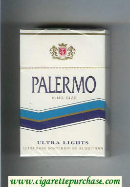 Palermo Ultra Lights cigarettes hard box