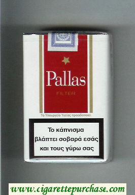 Pallas Filter white and red cigarettes soft box