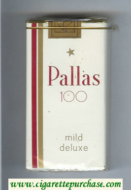 Pallas Mild Deluxe 100s white cigarettes soft box