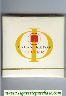 Papastratos Filter cigarettes wide flat hard box