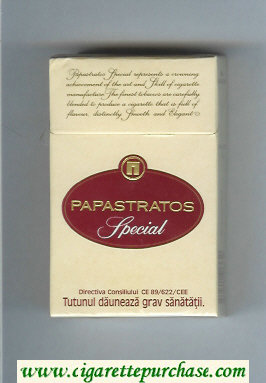 Papastratos Special cigarettes hard box