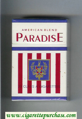 Paradise American Blend cigarettes hard box