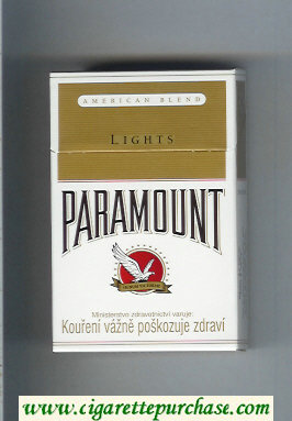 Paramount Lights American Blend cigarettes hard box