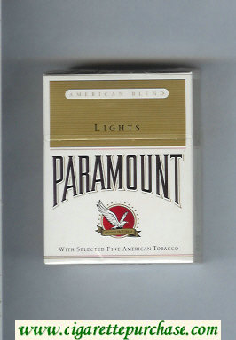 Paramount American Blend Lights cigarettes hard box