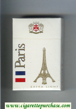 Paris Extra Light cigarettes hard box