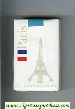 Paris Extra Light cigarettes soft box