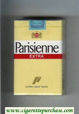 Parisienne Extra yellow cigarettes soft box