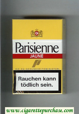 Parisienne Jaune cigarettes hard box