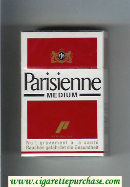 Parisienne Medium cigarettes hard box