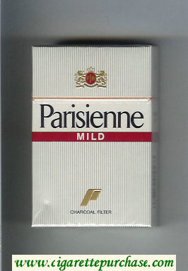 Parisienne Mild white cigarettes hard box