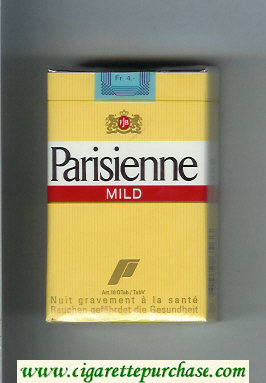 Parisienne Mild yellow cigarettes soft box