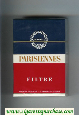 Parisiennes Filtre cigarettes hard box