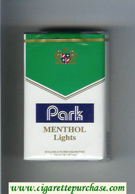 Park Menthol Lights cigarettes soft box