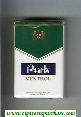 Park Menthol cigarettes soft box