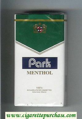 Park Menthol 100s cigarettes soft box