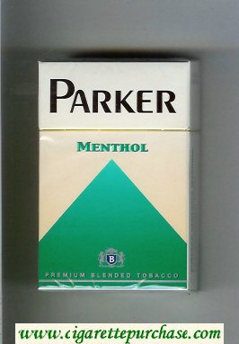 Parker Menthol cigarettes hard box