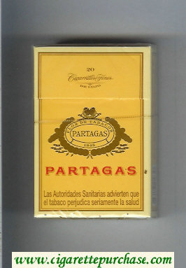 Partagas 1845 yellow cigarettes hard box