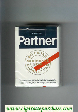 Partner Moderate Size 20 Filter cigarettes soft box