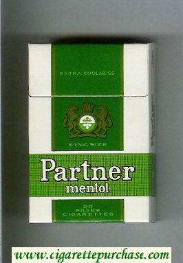 Partner Menthol King Size cigarettes hard box