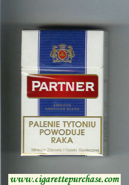 Partner Smooth American Blend cigarettes hard box