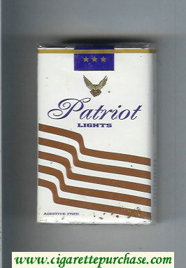 Patriot Lights cigarettes soft box