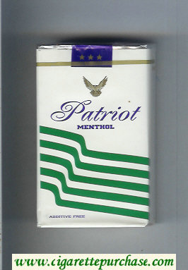Patriot Menthol cigarettes soft box