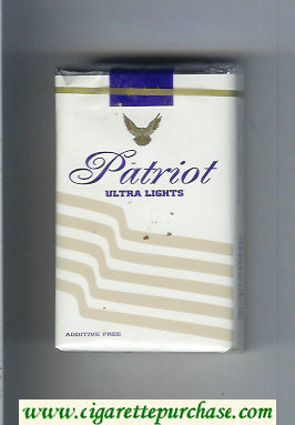 Patriot Ultra Lights cigarettes soft box