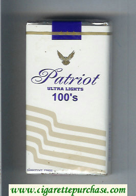 Patriot Ultra Lights 100s cigarettes soft box