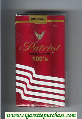 Patriot Full Flavor 100s cigarettes soft box
