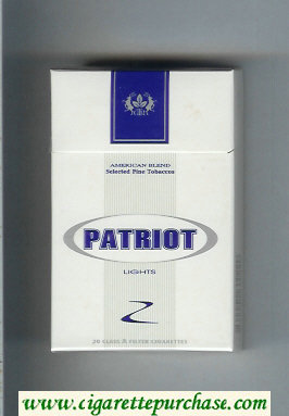 Patriot Lights cigarettes hard box