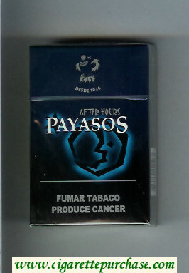 Payasos Desde 1936 After Hours cigarettes hard box