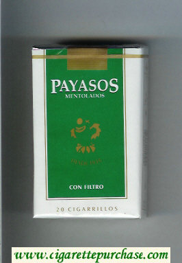 Payasos Mentolados Desde 1936 Con Filtro cigarettes soft box