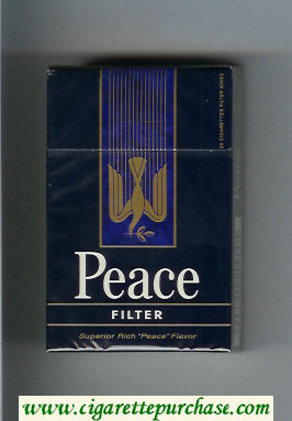 Peace Filter blue cigarettes hard box