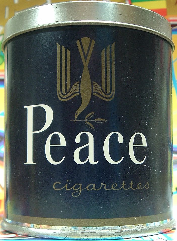Peace blue 50 cigarettes can box