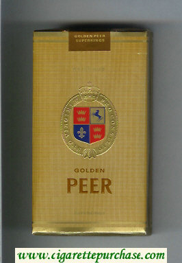 Peer Golden 100s brown cigarettes soft box