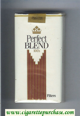 Perfect Blend 100s Filters cigarettes soft box