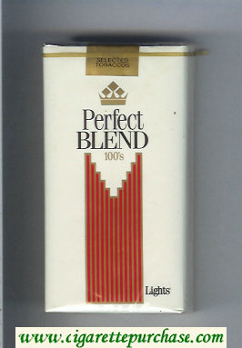 Perfect Blend 100s Lights cigarettes soft box