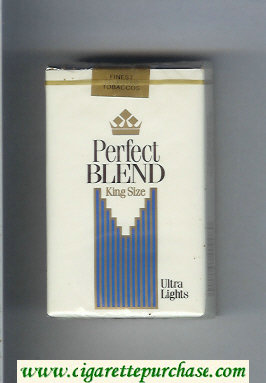 Perfect Blend King Size Ultra Lights cigarettes soft box