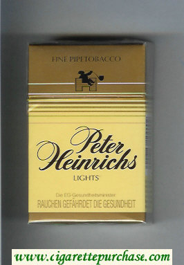 Peter Heinrichs Lights Fine Pipetobacco cigarettes hard box