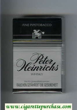 Peter Heinrichs Whisky Fine Pipetobacco cigarettes hard box