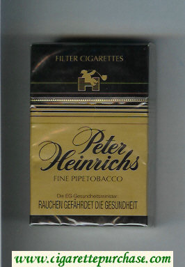 Peter Heinrichs Fine Pipetobacco cigarettes hard box