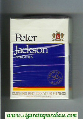 Peter Jackson Virginia 30 cigarettes hard box