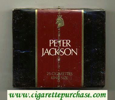 Peter Jackson Filter King Size 25 cigarettes wide flat hard box