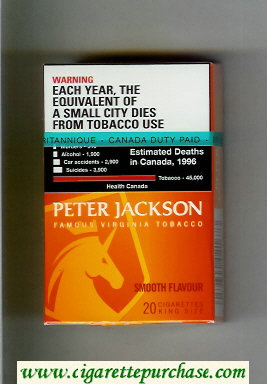Peter Jackson Smooth Flavour cigarettes hard box