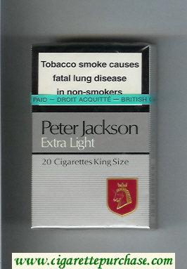 Peter Jackson Extra Light 20 cigarettes King Size hard box